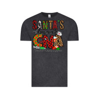 Vintage Black santa’s favorite cna Vintage Tee - Jasminsmagicworld