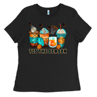 Black tis' the season basketball coffee cups Ladies Tee - Zillion Design Studio