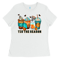 White tis' the season basketball coffee cups Ladies Tee - Zillion Design Studio