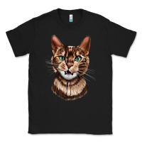 Black Bengal Cat Face Classic Tee - LillyAllenDesigns