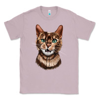 Lilac Bengal Cat Face Classic Tee - LillyAllenDesigns