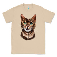 Mushroom Bengal Cat Face Classic Tee - LillyAllenDesigns