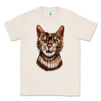 Natural Bengal Cat Face Classic Tee - LillyAllenDesigns