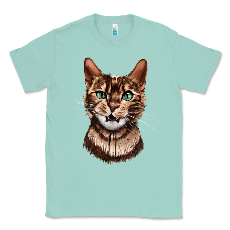 Bengal Cat Face Classic Tee by LillyAllenDesigns | Teevron