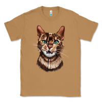 Toasted Coconut Bengal Cat Face Classic Tee - LillyAllenDesigns
