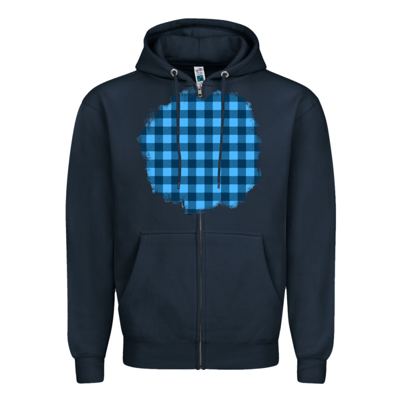 Winter Tartan Patch Zipper Hoodie by BundleAndBundleShop | Teevron