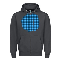 Smoke Winter Tartan Patch Zipper Hoodie - BundleAndBundleShop