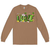Toasted Coconut st patricks love nurse Long Sleeve Tee - MaliasSmallBusiness