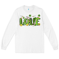 White st patricks love nurse Long Sleeve Tee - MaliasSmallBusiness