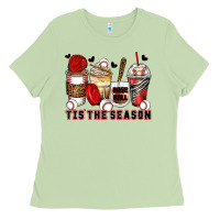Matcha tis' the season baseball coffee cups Ladies Tee - Zillion Design Studio