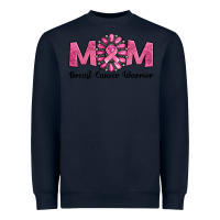Navy breast cancer warrior mom Heavyweight Sweatshirt - Jasminsmagicworld