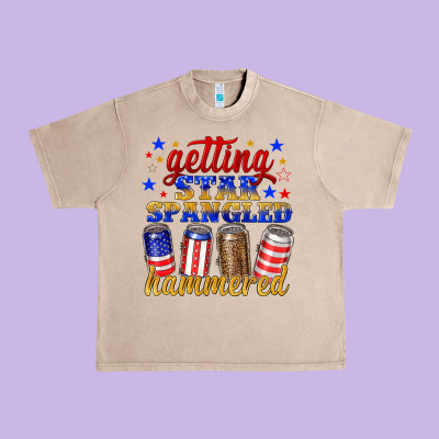 Getting Star Spangled Hammered Urban Heavy Tee Designed By Nancycooperartshop