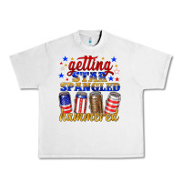 Lunar Rock getting star spangled hammered Urban Heavy Tee - NancyCooperArtShop
