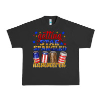 Pigment Black getting star spangled hammered Urban Heavy Tee - NancyCooperArtShop