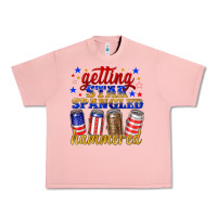 Salmon getting star spangled hammered Urban Heavy Tee - NancyCooperArtShop