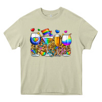 Mossy pride wine cups Heavy Core Tee - Zillion Design Studio