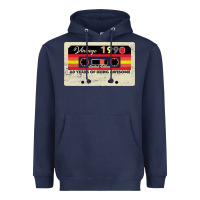 Navy vintage 1990 60th birthday cassette 30 years old 60 years Heavyweight Hoodie - Bettercallsaul