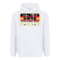 White vintage 1990 60th birthday cassette 30 years old 60 years Heavyweight Hoodie - Bettercallsaul
