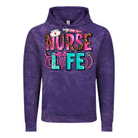 Cloud Purple nurse life Vintage Hoodie - AdoDesignShop