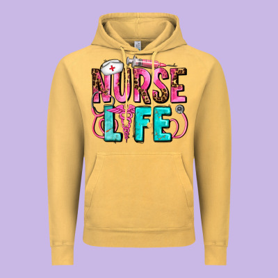 Nurse Life Vintage Hoodie Designed By Adodesignshop