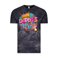 Cloud Black daddys girl Vintage Tee - NancyCooperArtShop
