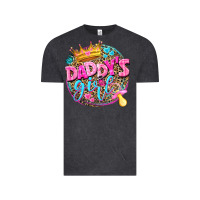 Vintage Black daddys girl Vintage Tee - NancyCooperArtShop