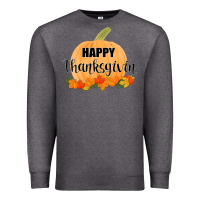 Charcoal Heather Happy Thanksgiving Premium Sweatshirt - Bettercallsaul