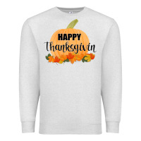 Oatmeal Heather Happy Thanksgiving Premium Sweatshirt - Bettercallsaul