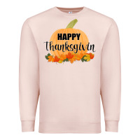 Pale Pink Happy Thanksgiving Premium Sweatshirt - Bettercallsaul