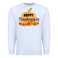 White Happy Thanksgiving Premium Sweatshirt - Bettercallsaul
