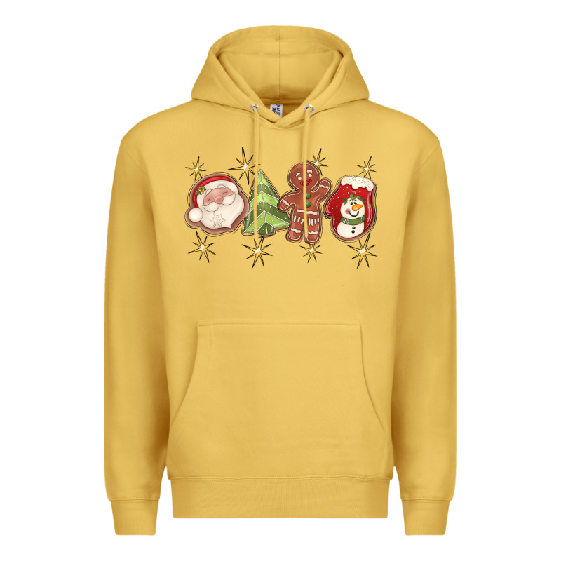 Christmas Gingerbread Cookies Premium Hoodie by texasbilliewilder | Teevron