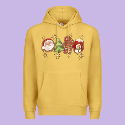 Christmas Gingerbread Cookies Premium Hoodie Designed By Texasbilliewilder