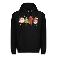 Black Christmas gingerbread cookies Premium Hoodie - texasbilliewilder
