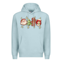 Blue Mist Christmas gingerbread cookies Premium Hoodie - texasbilliewilder