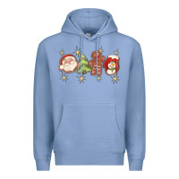 Colony Blue Christmas gingerbread cookies Premium Hoodie - texasbilliewilder