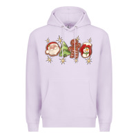 Lilac Christmas gingerbread cookies Premium Hoodie - texasbilliewilder