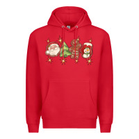 Red Christmas gingerbread cookies Premium Hoodie - texasbilliewilder