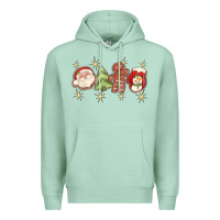 Seafoam Christmas gingerbread cookies Premium Hoodie - texasbilliewilder