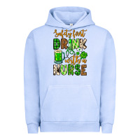 Pigment Grape Ice St. Patrick's Safety first drink with a Nurse Urban Hoodie - OliviaCreatesArt