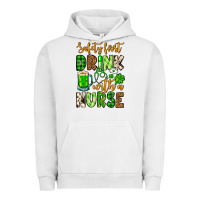 Pigment Lunar Rock St. Patrick's Safety first drink with a Nurse Urban Hoodie - OliviaCreatesArt