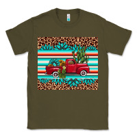 Army Green truck gemstone leopard Classic Tee - AdoDesignShop