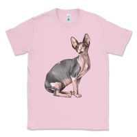 Bubblegum Pink Sphynx Cat Classic Tee - LillyAllenDesigns