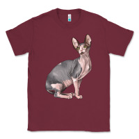 Burgundy Sphynx Cat Classic Tee - LillyAllenDesigns