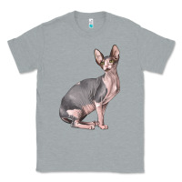 Heather Grey Sphynx Cat Classic Tee - LillyAllenDesigns