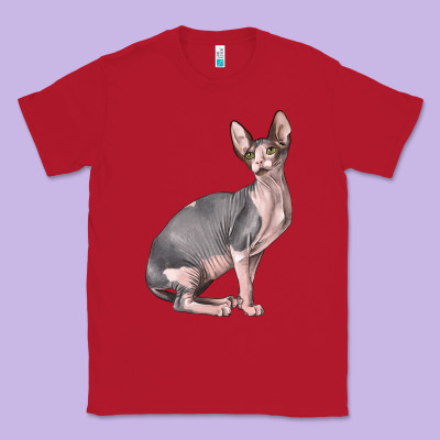 Sphynx Cat Classic Tee Designed By Lillyallendesigns