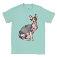 Seafoam Sphynx Cat Classic Tee - LillyAllenDesigns
