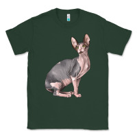 Sports Green Sphynx Cat Classic Tee - LillyAllenDesigns