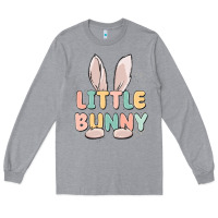 Heather Grey little bunny malias Long Sleeve Tee - MaliasSmallBusiness