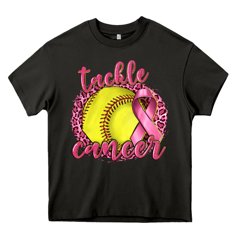 Tackle Cancer Softball Heavy Core Tee by texasbilliewilder | Teevron