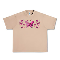 Burro floral breast cancer butterfly Urban Heavy Tee - Jasminsmagicworld
